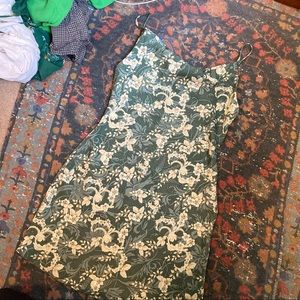 UO satin cowlneck dress